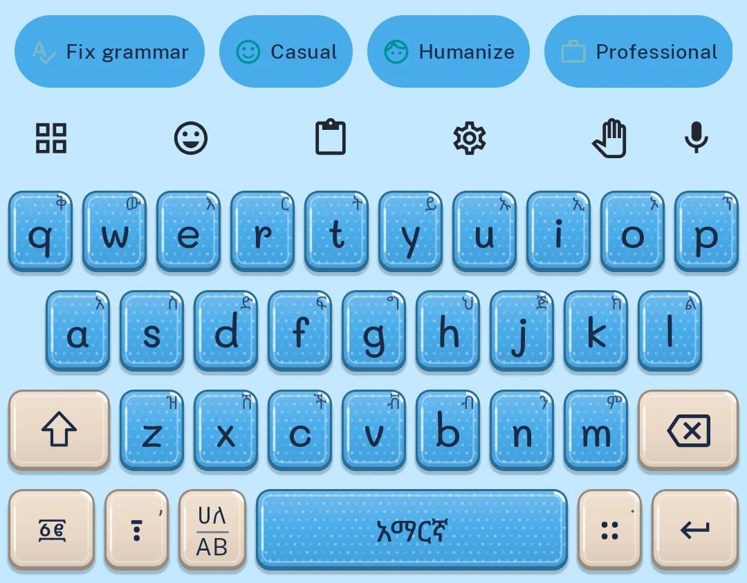 Addiyon Keyboard Bubble theme