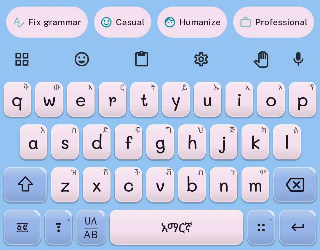 Addiyon Keyboard Pastel theme